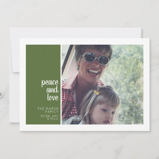 1 Foto Collage Minimale kerstvreugde Feestdagenkaart (Voorkant)