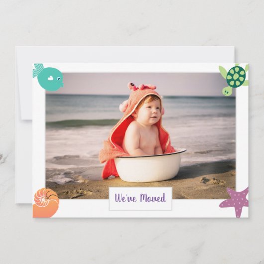 1 Foto Cute Modern We hebben Kerstmis bezocht op s Aankondiging (Voorkant)