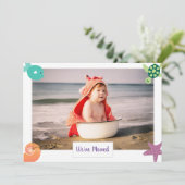 1 Foto Cute Modern We hebben Kerstmis bezocht op s Aankondiging (Staand voorkant)