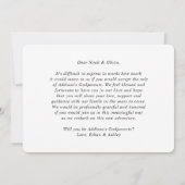 1 Foto Godouders Voorstel Modern elegant script Kaart (Achterkant)