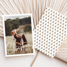 1 Foto Handgeschreven Script Vrolijk Kerstfeest