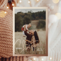 1 Foto Handgeschreven Script Vrolijk Kerstfeest