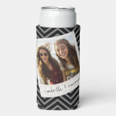 1 Foto: Hipster Square Instagram Friend Photo Seltzer Blikjeskoeler (Seltzer Voorkant)