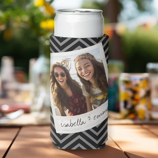 1 Foto: Hipster Square Instagram Friend Photo Seltzer Blikjeskoeler