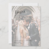 1 Foto Huwelijk Bedankkaart (Voorkant)