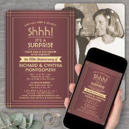 1 foto Jubileum Surprise Party Bourgondië & Gold Kaart