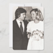 1 Foto Jubileum Surprise Party Zwart en Goud Kaart (Achterkant)