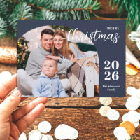 1 foto Kerstboog modern minimalistisch blauw