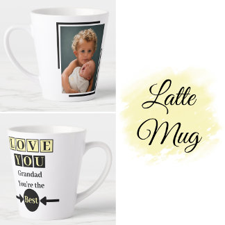 1 foto lief je opa geel latte mok