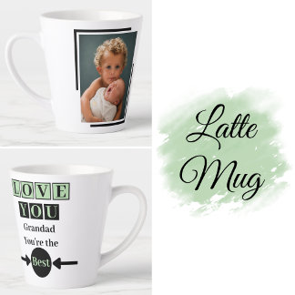 1 foto lief je opa groen latte mok