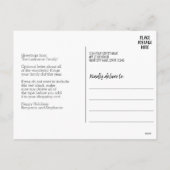 1 Foto Merry Bright Calligraphy Moderne Kerstmis Feestdagenkaart (Achterkant)