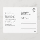 1 Foto Merry Bright Calligraphy Moderne Kerstmis Feestdagenkaart (Achterkant)