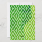 1 Foto Merry Kerstmis Modern Abstracte Waterverf Feestdagenkaart (Achterkant)