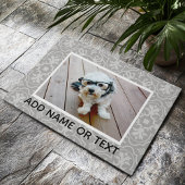 1 Foto met Farmhouse Tile Pattern en Text Deurmat