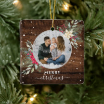 1 Foto met  hout voor kerstversiering