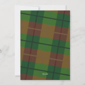 1 Foto met script en Retro Pset Patroon groen Feestdagenkaart (Achterkant)