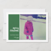 1 Foto: Minimale kerstkerst met kerstmis Feestdagenkaart (Voorkant)