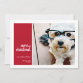 1 Foto: Minimale kerstkerstavond met minimale coll Feestdagenkaart (Voorkant)