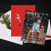 1 Foto Modern Vrolijk Kerstfeest DearSanta Verlang Feestdagenkaart