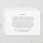 1 Foto Oma Voorstel Moderne Elegante Lettertype Kaart (Achterkant)