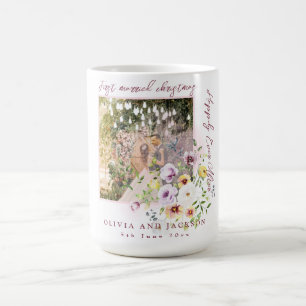 1 foto Passen getrouwd 1e getrouwd kerst roze teks Koffiemok