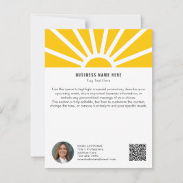 1 | Foto QR Sunrise Minimalistische Bedrijfsinform Kaart