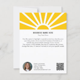 1 | Foto QR Sunrise Minimalistische Bedrijfsinform Kaart