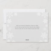 1 Foto Snowflake Feestdagenkaart (Achterkant)