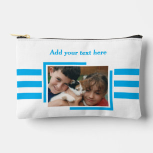 1 foto tekst toevoegen blauw wit etui