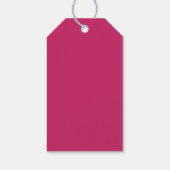 1 Foto Valentijnsdag Modern Heart Love Pink Gift Cadeaulabel (Achterkant)