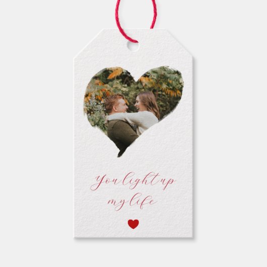 1 Foto | VALENTIJNSDAG | Romantische prijsopgave | Cadeaulabel (Voorkant)