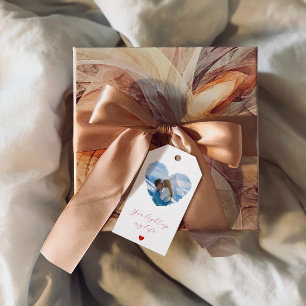 1 Foto   Valentijnsdag   Romantische quote   Hart Cadeaulabel