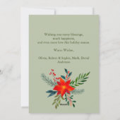 1 Foto van de Waterverf met prettige kerstdagen Fl Feestdagenkaart (Achterkant)