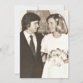 1 Foto Verjaardag Surprise Feest Zwart en Wit Save The Date (Achterkant)