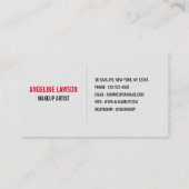 1 Fotografisch en eenvoudig vormend artistiek Visi Visitekaartje (Achterkant)