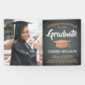 1 Fotogrijs en Faux-Afstuderen van koper Spandoek (Horizontaal)