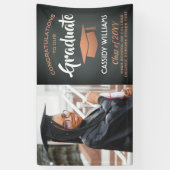 1 Fotogrijs en Faux-Afstuderen van koper Spandoek (Verticaal)