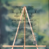 1 Fotominimalistisch Elegant Script Trouwprogramma Acryl Bord (Neutraal)