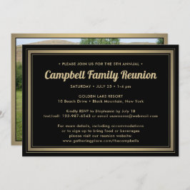 1 Fotoserie reunion Elegant Black en Gold Kaart