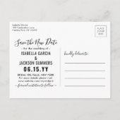 1 Fotowijziging van plannen Weddenschap nieuwe jar Aankondigingskaart (Achterkant)