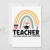 1- Funny Teacher Mode Teaching Gift for Teacher Bedankkaart (Voorkant)