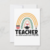 1- Funny Teacher Mode Teaching Gift for Teacher Bedankkaart (Voorkant)