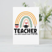 1- Funny Teacher Mode Teaching Gift for Teacher Bedankkaart (Staand voorkant)