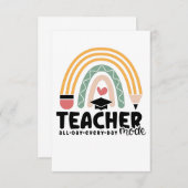 1- Funny Teacher Mode Teaching Gift for Teacher Bedankkaart (Voorkant / Achterkant)