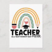 1- Funny Teacher Mode Teaching Gift for Teacher Briefkaart (Voorkant)