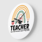 1- Funny Teacher Mode Teaching Gift for Teacher Grote Klok (Hoek)