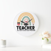 1- Funny Teacher Mode Teaching Gift for Teacher Grote Klok (Huis)