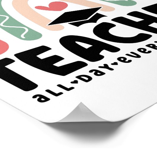 1- Funny Teacher Mode Teaching Gift for Teacher Poster (Hoek)