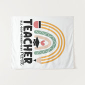 1- Funny Teacher Mode Teaching Gift for Teacher Wandkleed (Voorkant (horizontaal))