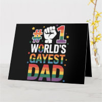 #1 Gayste Papa ter Wereld Grappige Vaderdag LGBT 